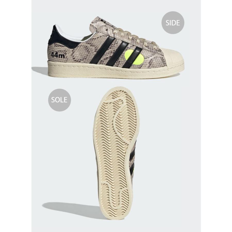 adidas originals アディダス スニーカー SUPERSTAR 82 FACE OKA IG4124 スーパースター BROWN BLACK フェイス 蛇柄 スネーク ブラウン ブラックシューズ｜a-dot｜04