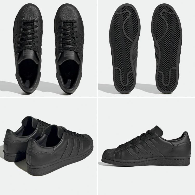 adidas Originals アディダス オリジナルス スニーカー SUPER STAR IG4691 スーパースター Black Grey ブラック グレー メンズ レディース｜a-dot｜04