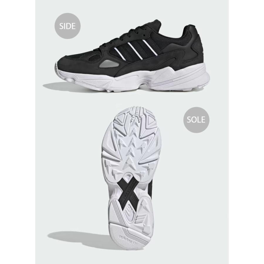 adidas Originals アディダス オリジナルス スニーカー FALCON BLACK WHITE IG8301 シューズ ファルコン ダッドシューズ ブラック ホワイト  モダン クラシック｜a-dot｜03