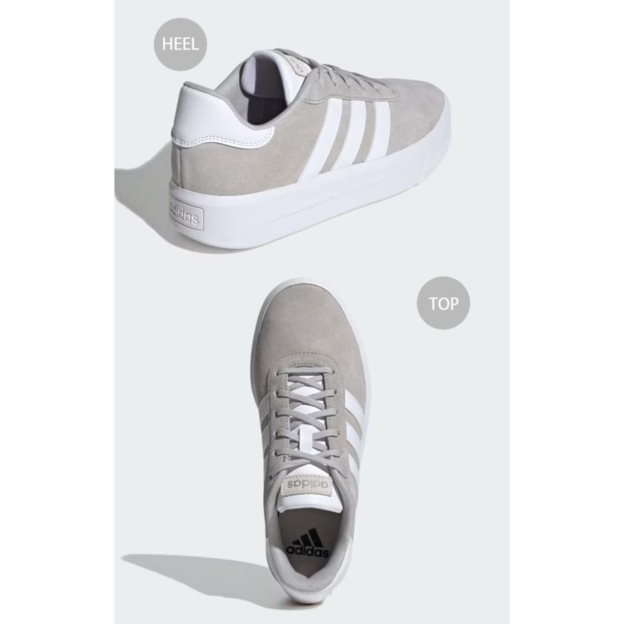 adidas アディダス スニーカー 厚底 COURT PLATFORM SUEDE