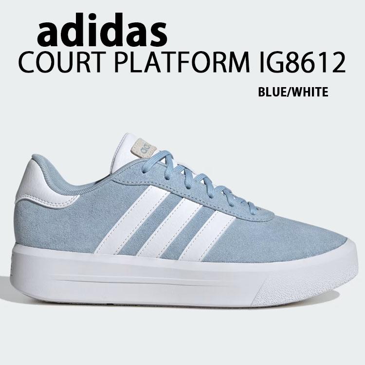 adidas アディダス スニーカー 厚底 COURT PLATFORM SUEDE