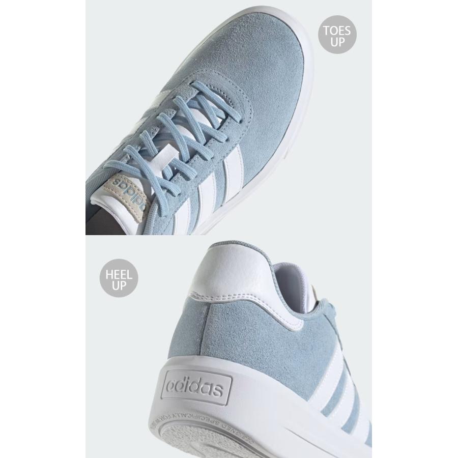 adidas アディダス スニーカー 厚底 COURT PLATFORM SUEDE