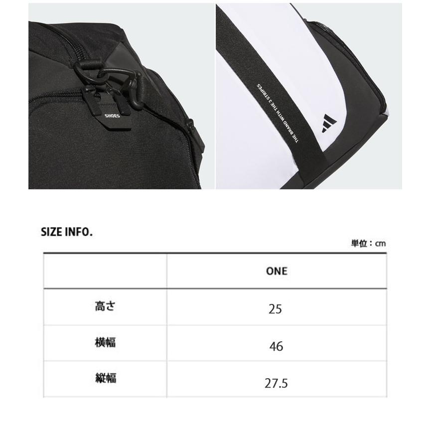 adidas（アディダス） ゴルフバッグ DUFFLE BAG L BLACK WHITE IN2682