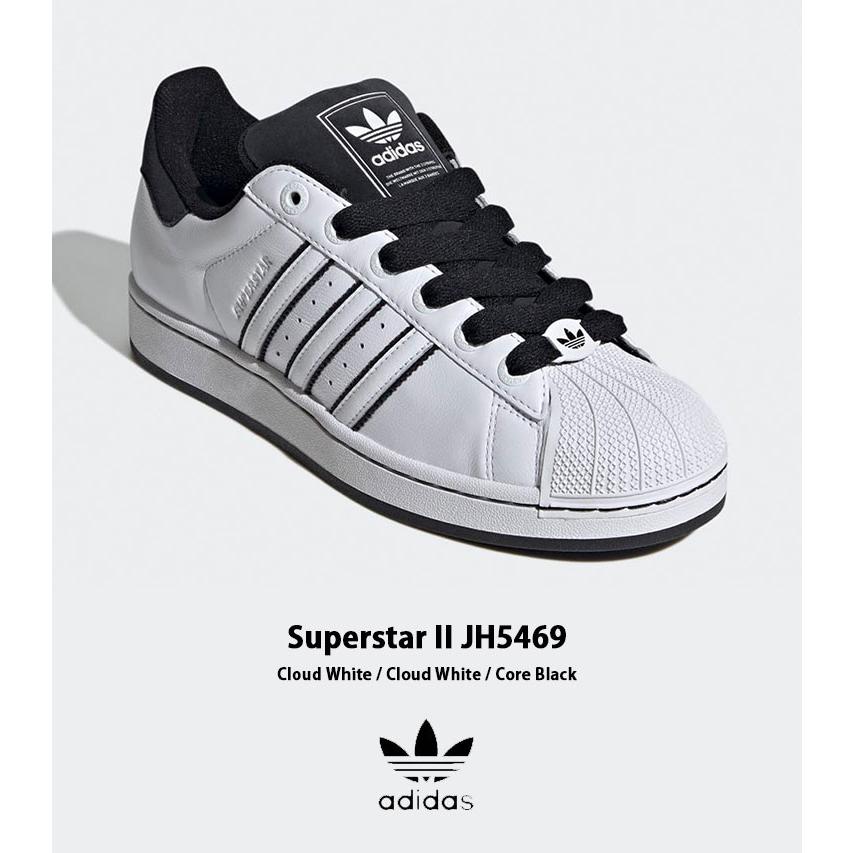 adidas スニーカー ホワイト/ブラック adidas（アディダス） スニーカー adidas SUPERSTAR II JH5469 Cloud