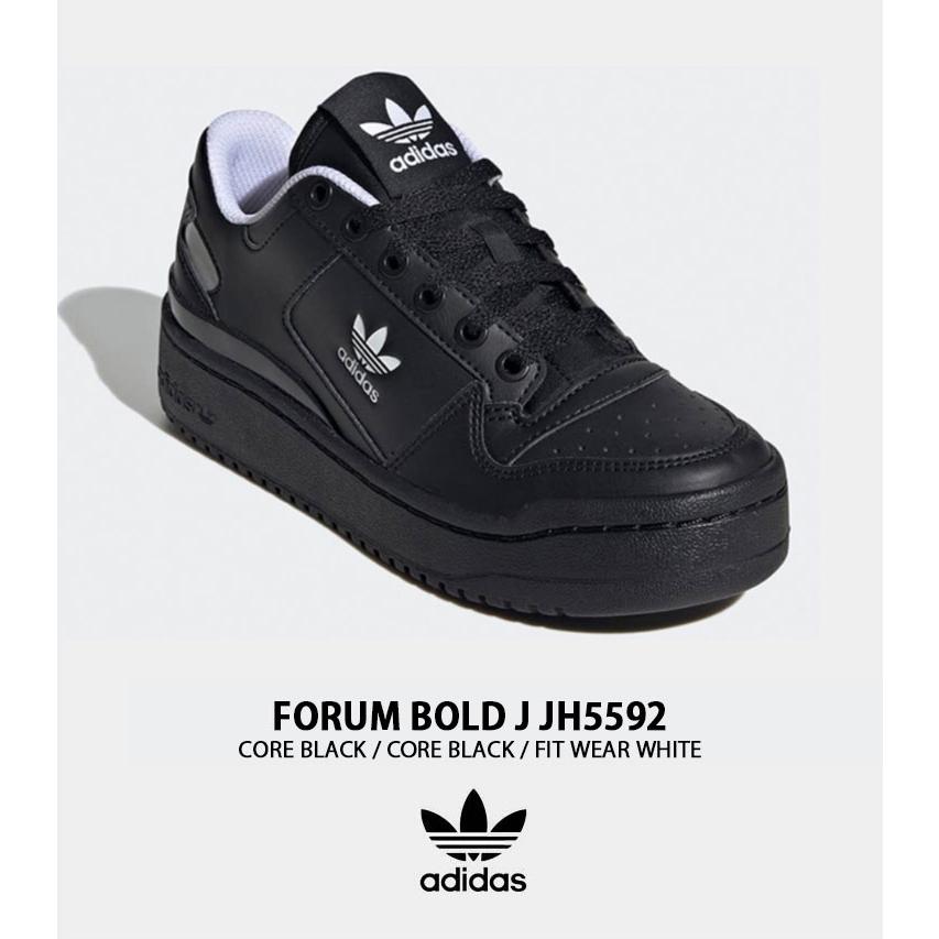 adidas（アディダス） スニーカー FORUM BOLD J JH5592 BLACK WHITE