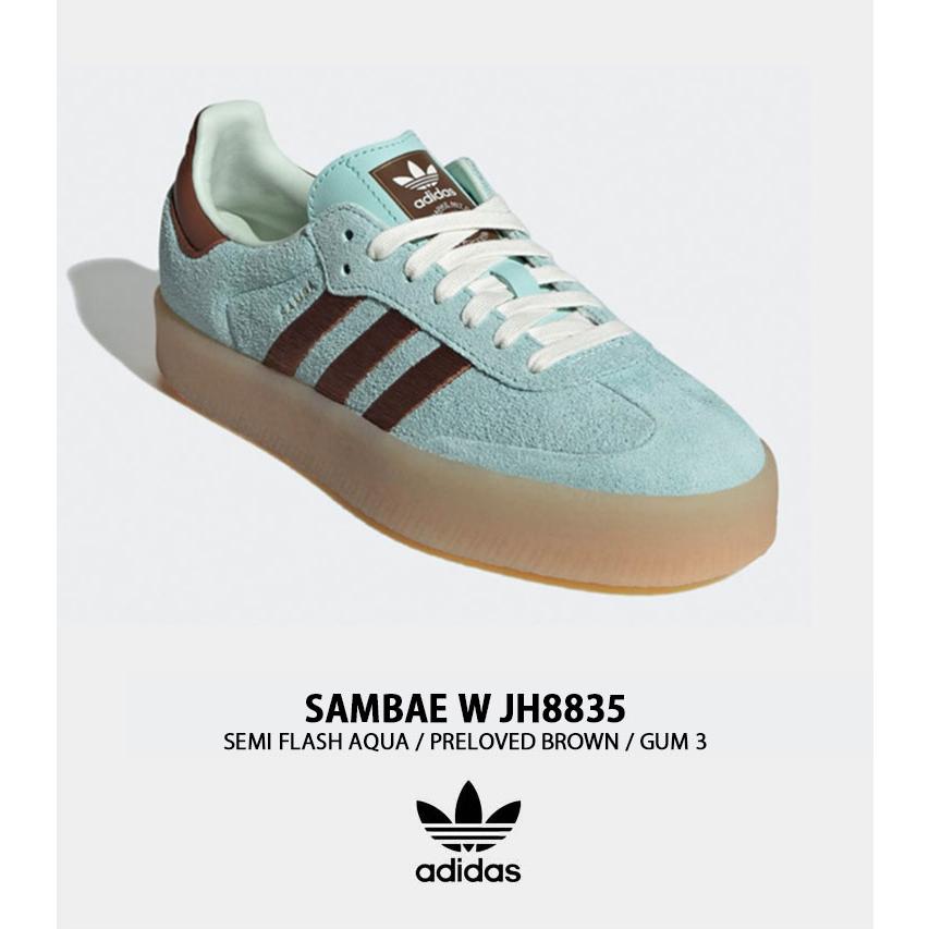 adidas アディダス スニーカー SAMBAE W JH8835 AQUA BROWN GUM