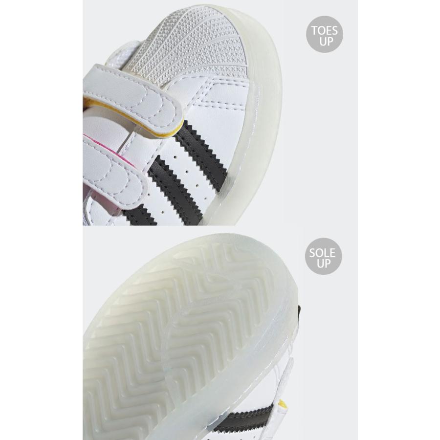 adidas（アディダス） キッズ シューズ LEDライト付き SUPERSTAR LED