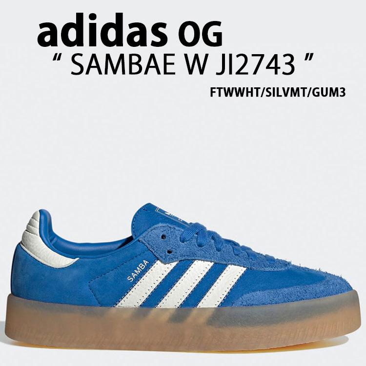 adidas アディダス スニーカー SAMBAE W JI2743 FTWWHT/SILVMT/GUM3 サンベイ ウィメンズ シューズ フットウェアホワイト シルバー ガム レディース プラットフォーム 厚底 adidas（アディダス） スニーカー SAMBAE W JI2743 FTWWHT/SILVMT/GUM3