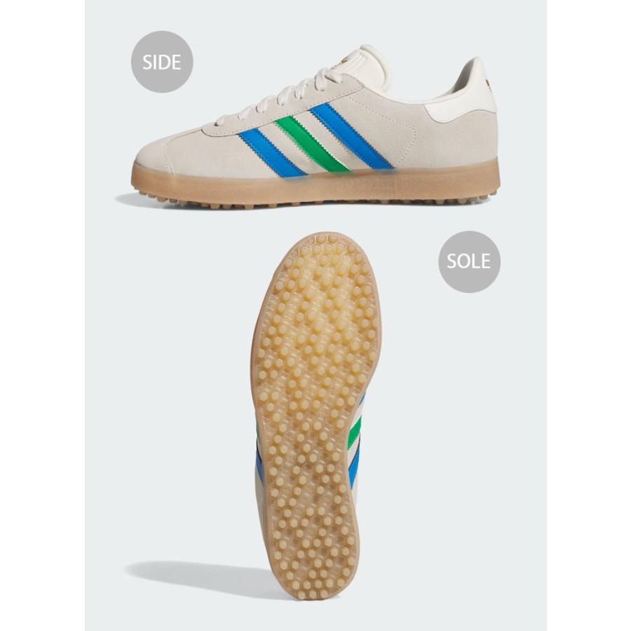 adidas originals アディダス スニーカー GAZELLE GOLF JI4165 ガゼルゴルフ CHALK WHITE GREEN BLUE レザーアッパー スパイクレス adidas（アディダス） adidas originals スニーカー GAZELLE GOLF
