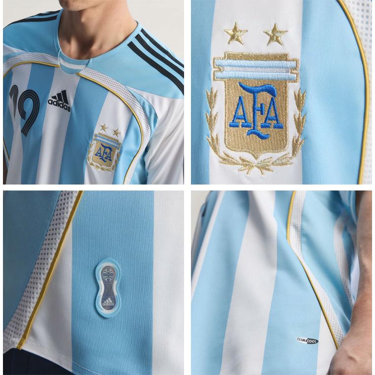 adidas（アディダス） 半袖 ジャージ Tシャツ ARGENTINA 2006 HOME S