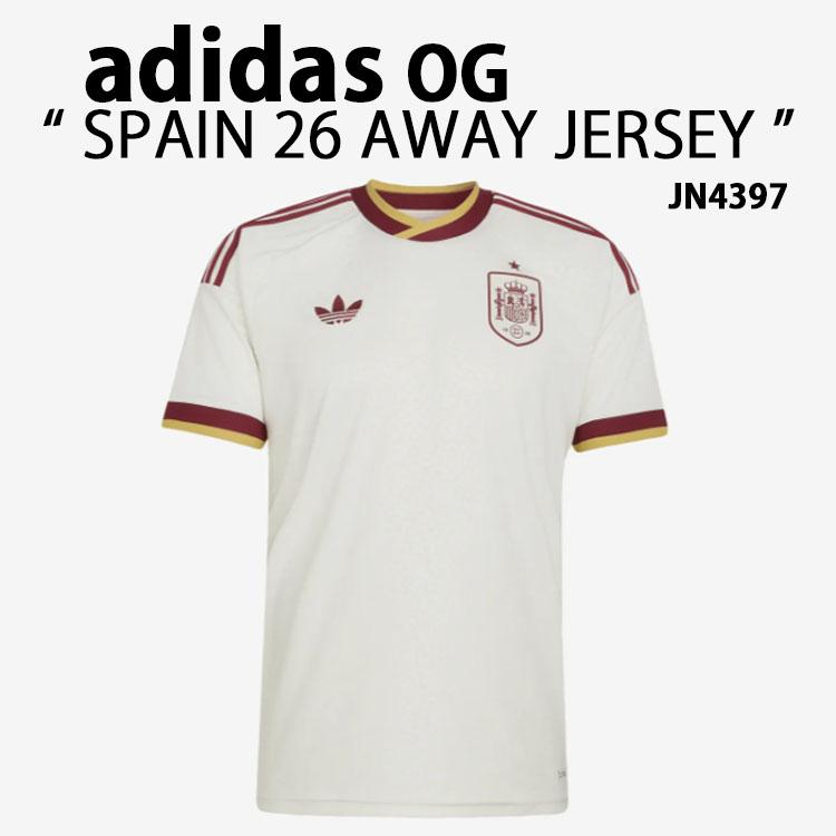 と*り様 【正規品】 スペイン代表 半袖 Mサイズ アウェイ ユニフ adidas（アディダス） スペインアウェイユニ 半袖 ジャージ SPAIN 2026