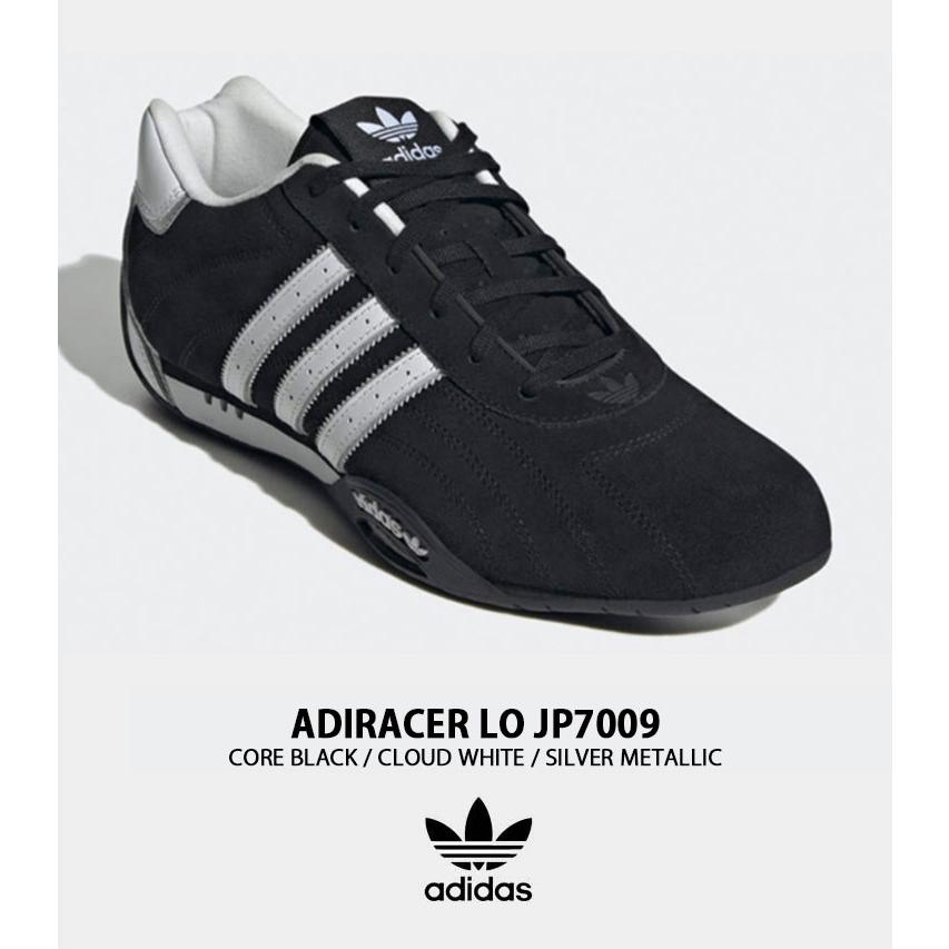 adidas アディダス スニーカー ADIRACER LO JP7009 BLACK WHITE