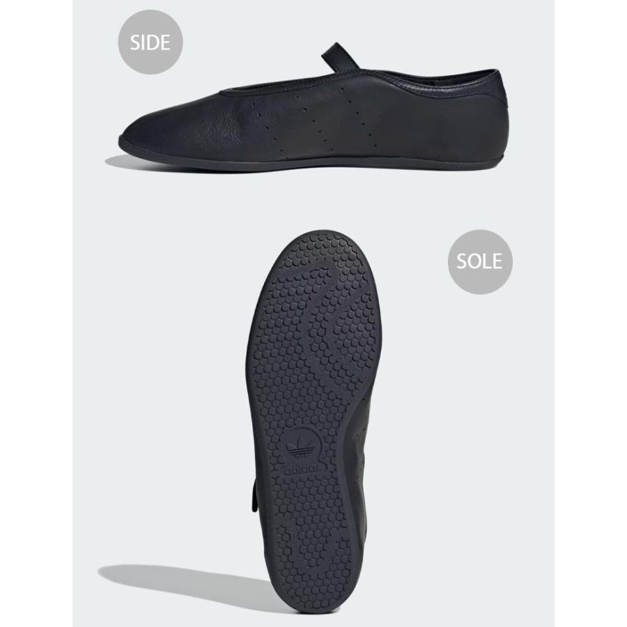 adidas ブラック ローバレエシューズ　24.0センチ adidas スタンスミス ロー バレエ 24.0cm ブラック - メルカリ
