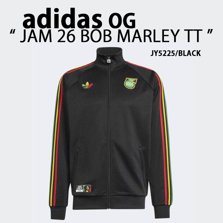 ★人気　アディダス　ジャージ　トラックジャケット　刺繍ロゴ　ラスタカラー　M adidas ジャージ ラスタカラー 刺繍ロゴ 黒 ブラック XL〈221〉 - メルカリ