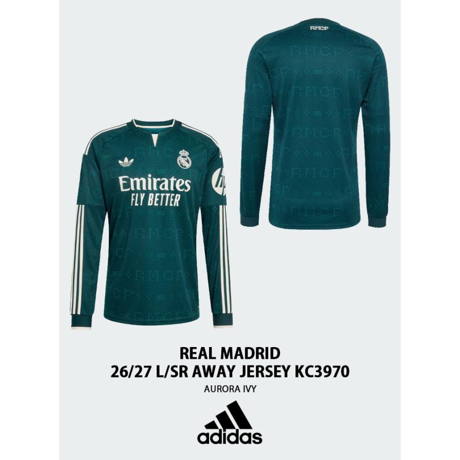 adidas（アディダス） レアルユニ 長袖 ジャージ Tシャツ REAL MADRID