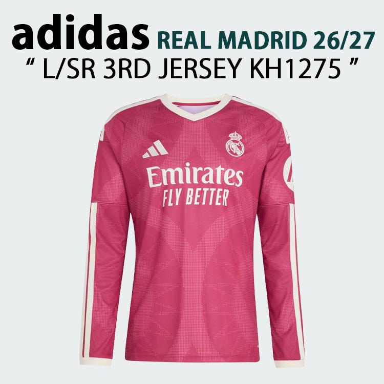 adidas（アディダス） レアルユニ 長袖 ジャージ Tシャツ REAL MADRID