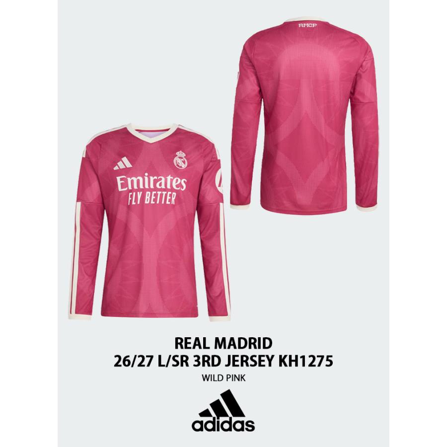 adidas（アディダス） レアルユニ 長袖 ジャージ Tシャツ REAL MADRID