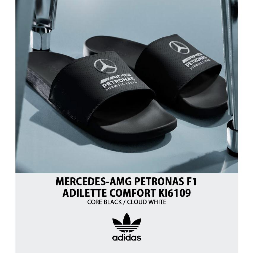 ベンツ　 Adilette ブラック AMG PETRONAS　新品 adidas（アディダス） adidas originals サンダル MERCEDES AMG F1