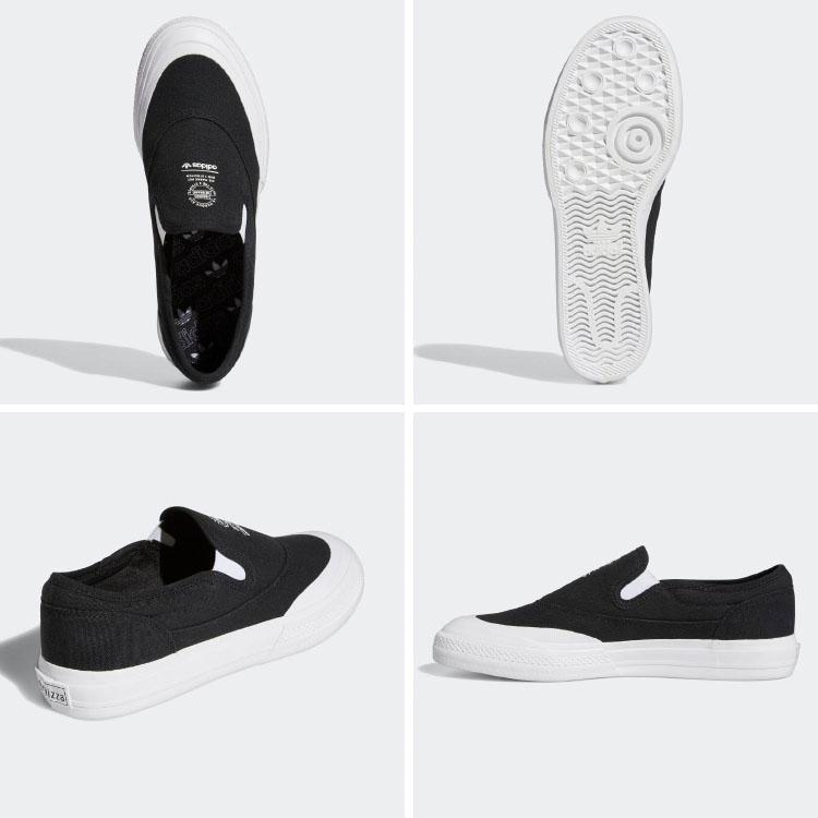 adidas アディダス スリッポン スニーカー NIZZA RF SLIP ニッツァ スリップ S23722 CORE BLACK ...