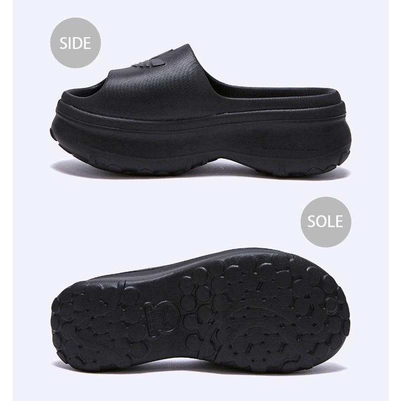 アディダス　厚底　ADIFOM STAN SLIDES ブラック adidas アディダス ADIFOM STAN SLIDES W アディフォーム スタン