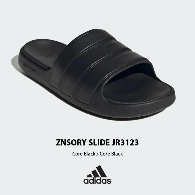 adidas（アディダス） サンダル スライドサンダル シャワーサンダル ZNSORY SLIDE SANDAL クッション BLACK ...