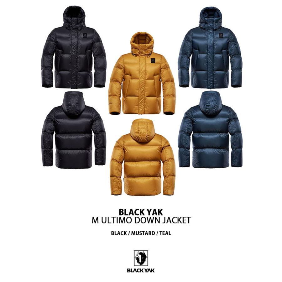 BLACK YAK ブラックヤック ダウンコート M ULTIMO DOWN JACKET ダウン ジャケット ウルティモ フード一体型 BLACK MUSTARD TEAL メンズ レディース 1BYPAW2013の画像
