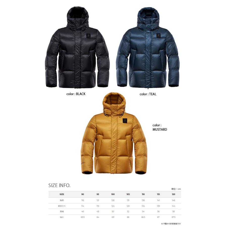 BLACK YAK ブラックヤック ダウンコート M ULTIMO DOWN JACKET ダウン ジャケット ウルティモ フード一体型 BLACK MUSTARD TEAL メンズ レディース 1BYPAW2013の画像