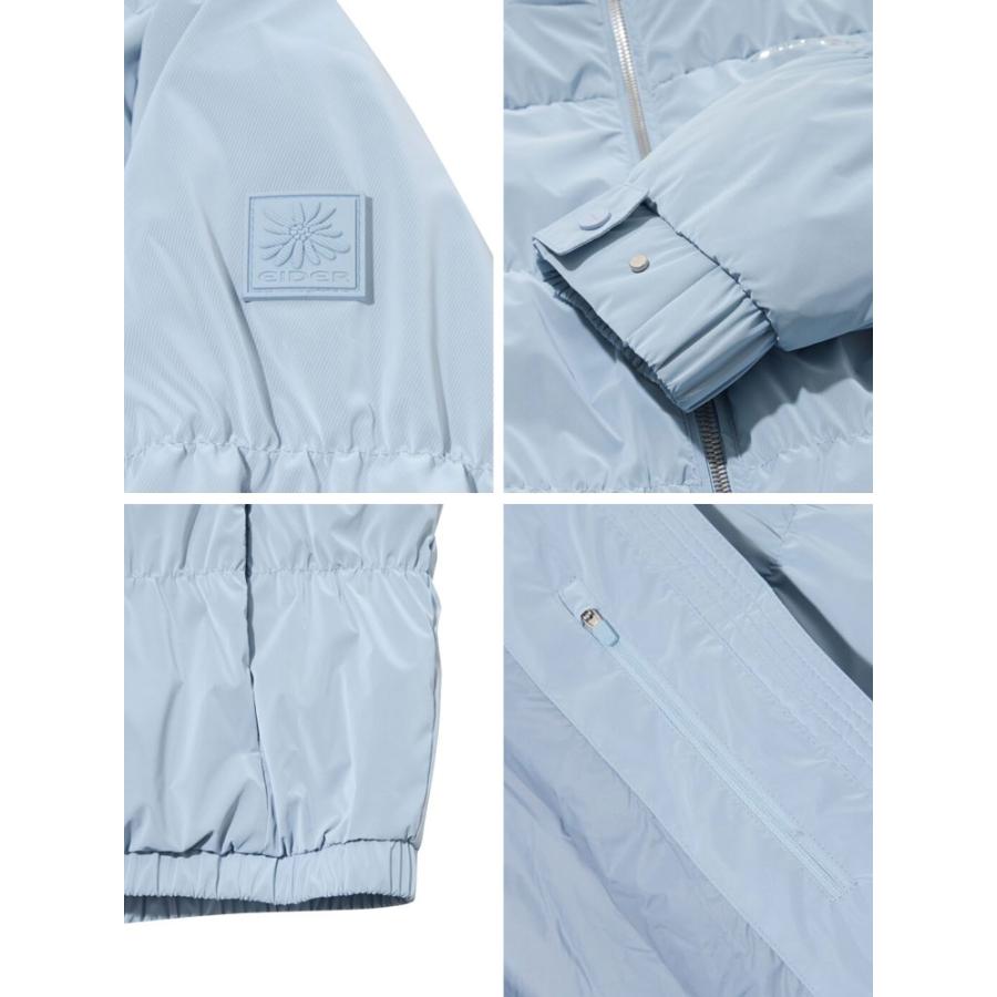 EIDER アイダー レディース パディングジャケット SHIRRING WNS DOWN JACKET シャーリング ダウンジャケット ブルー ブラック DWW25568 韓国ファッションの画像