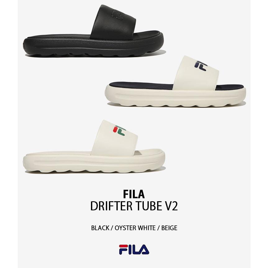 FILA フィラ サンダル DRIFTER TUBE V2 1SM01972F BLACK WHITE