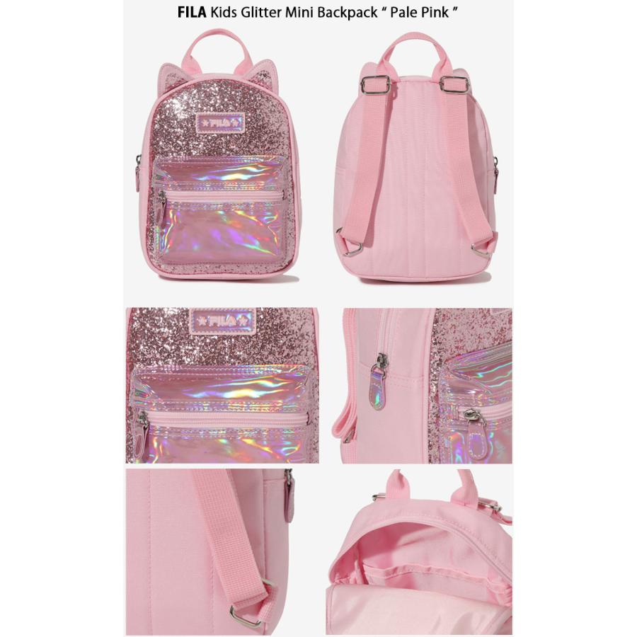 FILA フィラ キッズ 鞄 KIDS GLITTER MINI BACKPACK FK3BPF5302F グリッター ミニ バックパック ピンク パープル キラキラバッグ ミニリュック キッズ用 子供用_2