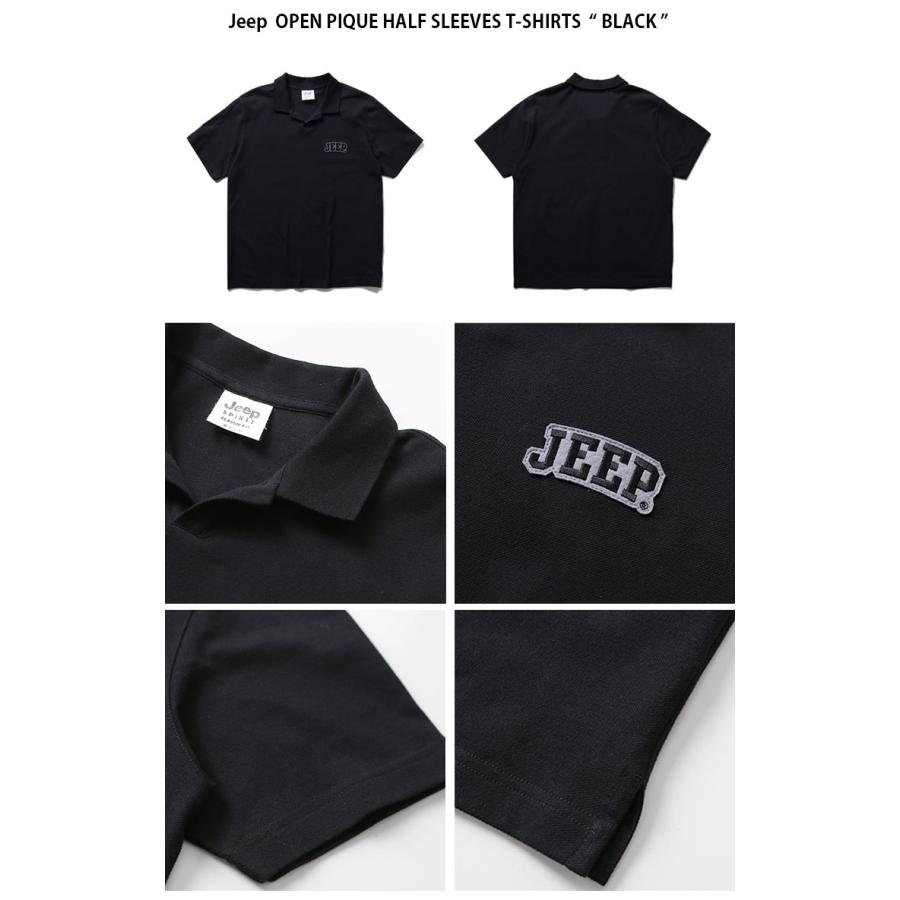 Jeep ジープ Tシャツ OPEN PIQUE HALF SLEEVES T-SHIRTS オープン ピケ ハーフ スリーブ ティーシャツ 半袖 カットソー メンズ レディース JO5TSU152｜a-dot｜11