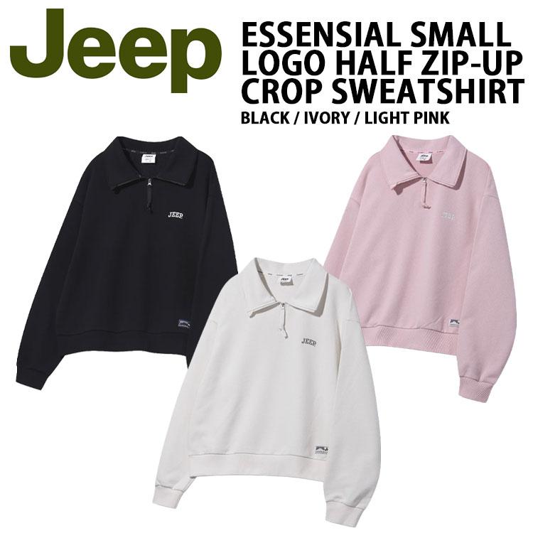 Jeep ジープ レディース スウェット ESSENSIAL SMALL LOGO HALF ZIP-UP