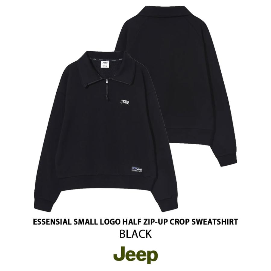 Jeep ジープ レディース スウェット ESSENSIAL SMALL LOGO HALF ZIP-UP