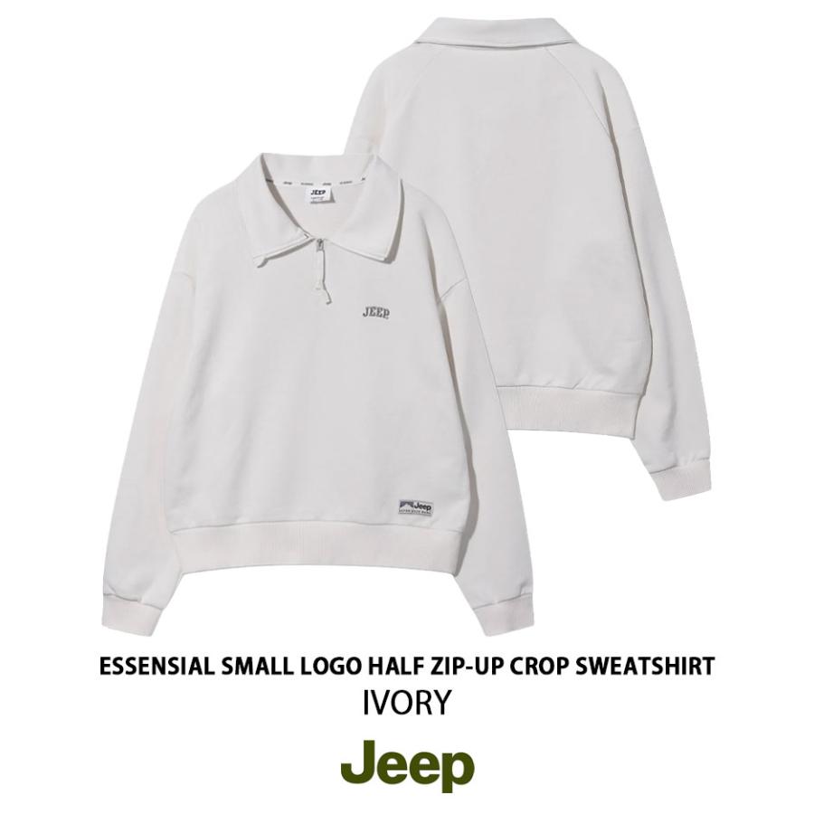 Jeep ジープ レディース スウェット ESSENSIAL SMALL LOGO HALF ZIP-UP