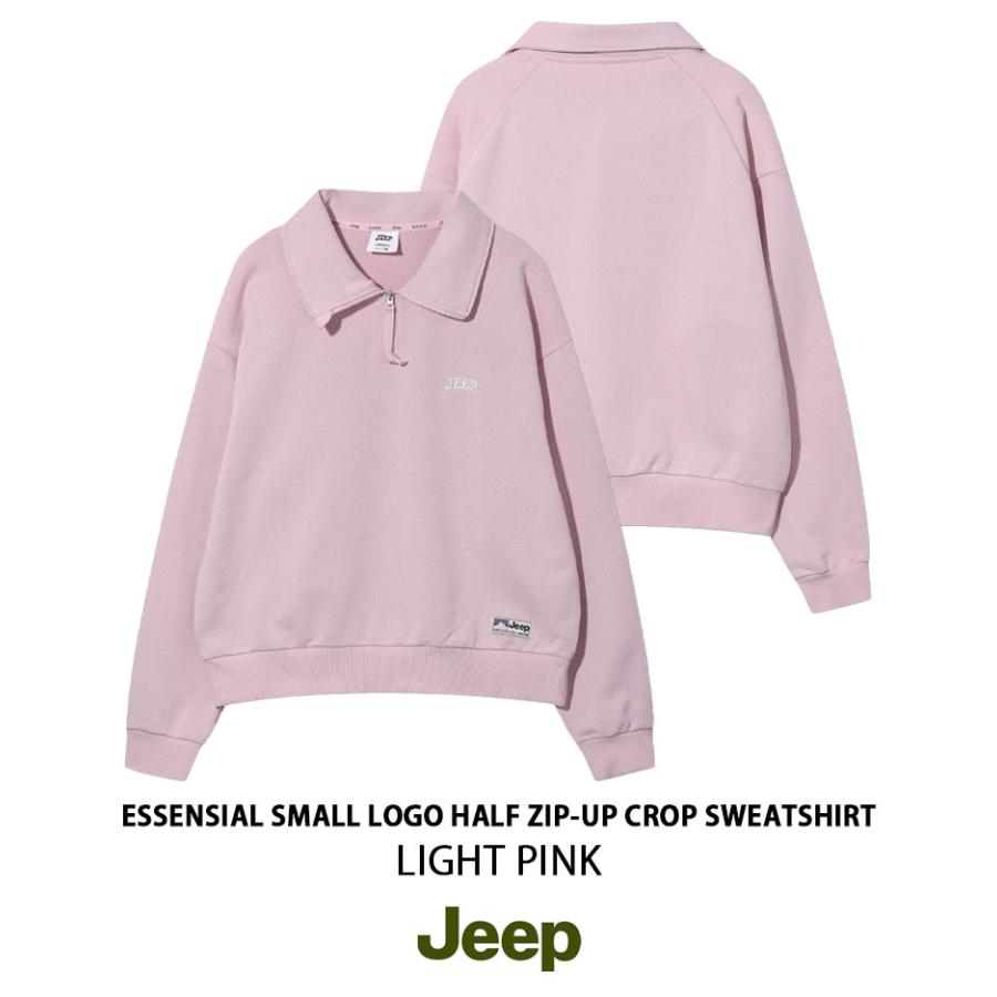 Jeep ジープ レディース スウェット ESSENSIAL SMALL LOGO HALF ZIP-UP