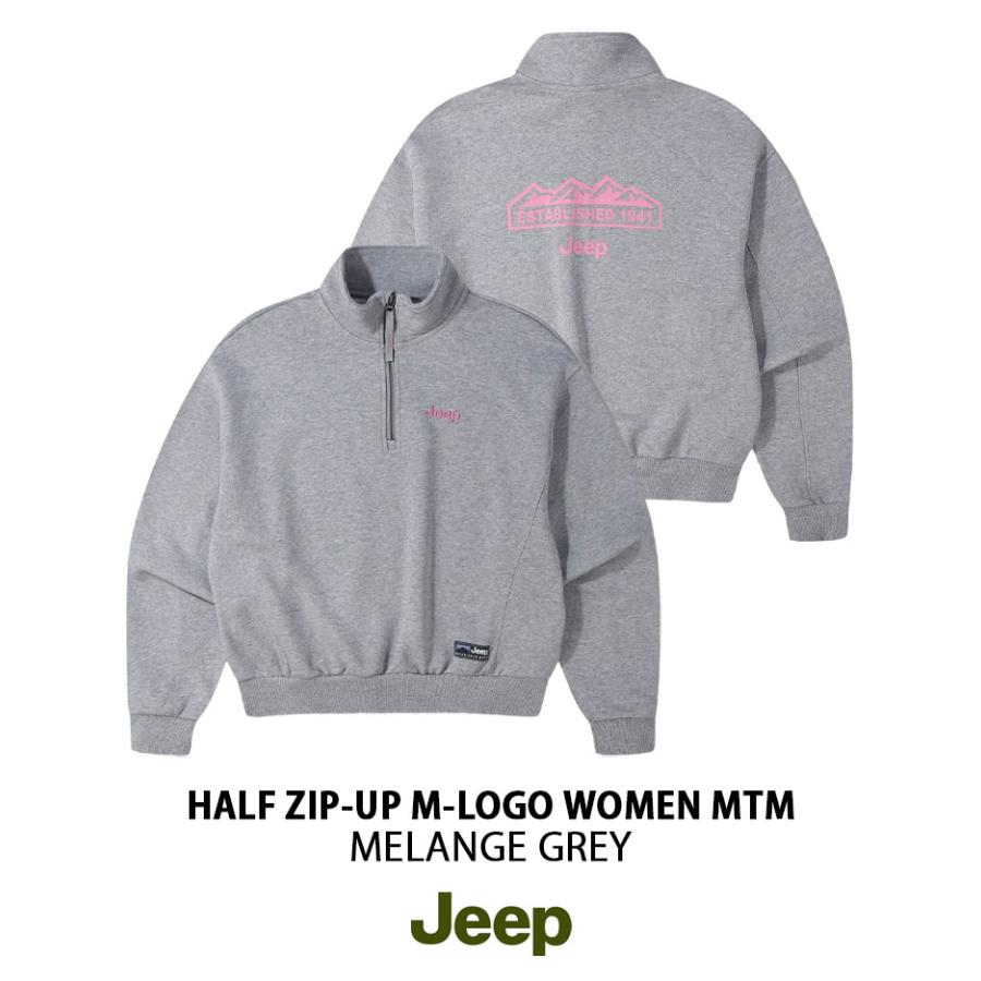 Jeep ジープ レディース スウェット HALF ZIP-UP M-LOGO WOMEN MTM