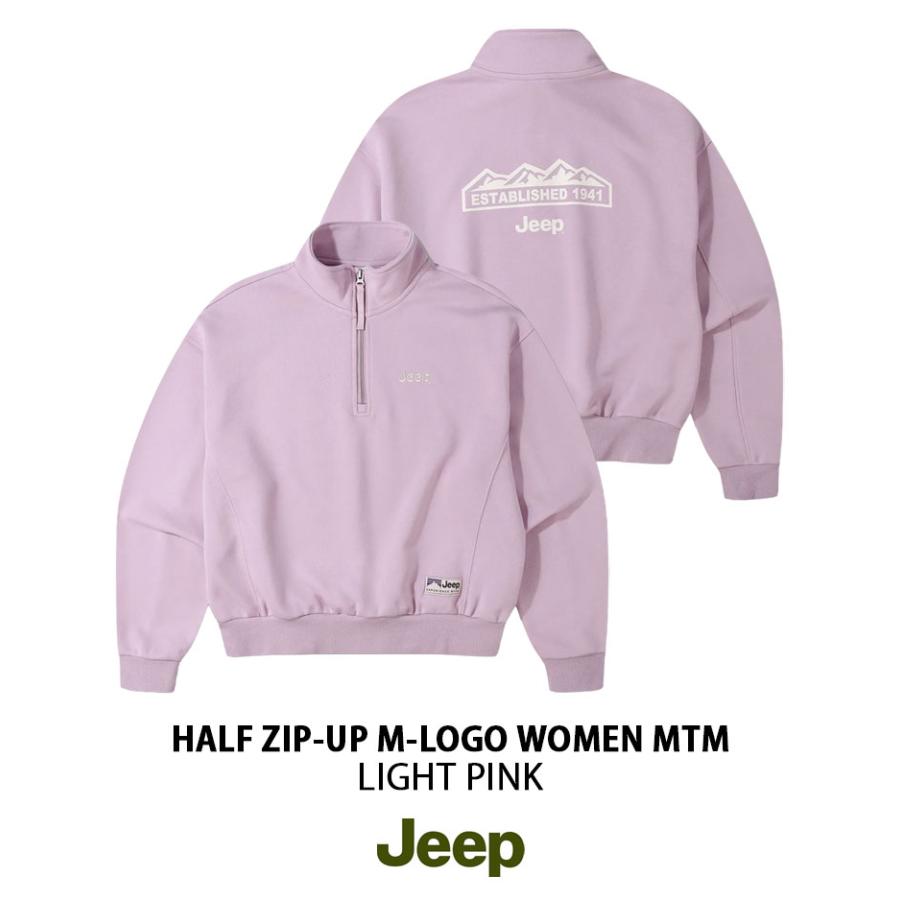 Jeep ジープ レディース スウェット HALF ZIP-UP M-LOGO WOMEN MTM