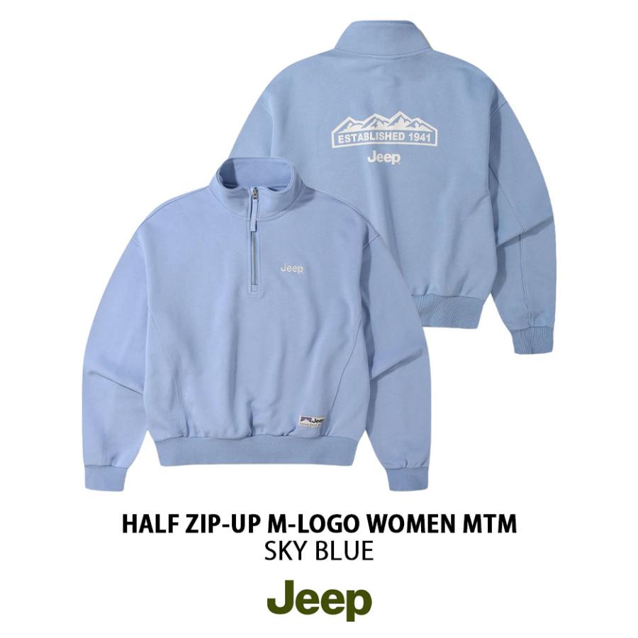 Jeep ジープ レディース スウェット HALF ZIP-UP M-LOGO WOMEN MTM