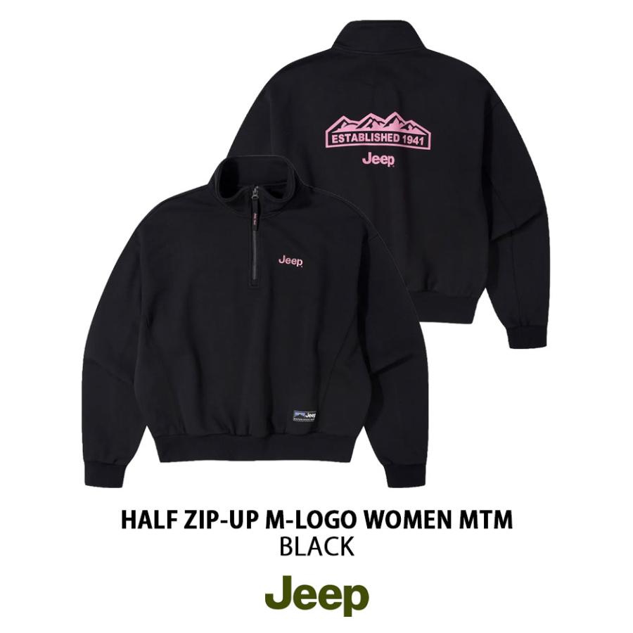 Jeep ジープ レディース スウェット HALF ZIP-UP M-LOGO WOMEN MTM