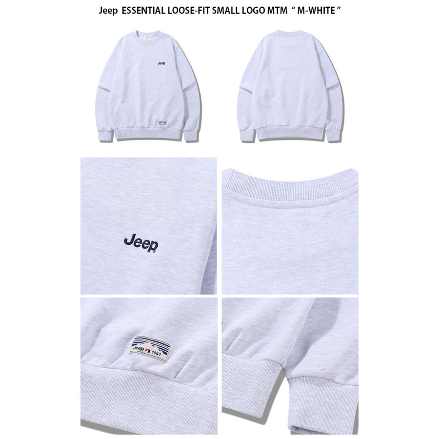 Jeep ジープ スウェット ESSENTIAL LOOSE FIT SMALL LOGO MTM ルーズフィット スモールロゴ マンツーマン 長袖 トレーナー メンズ レディース JQ5TSU802_9