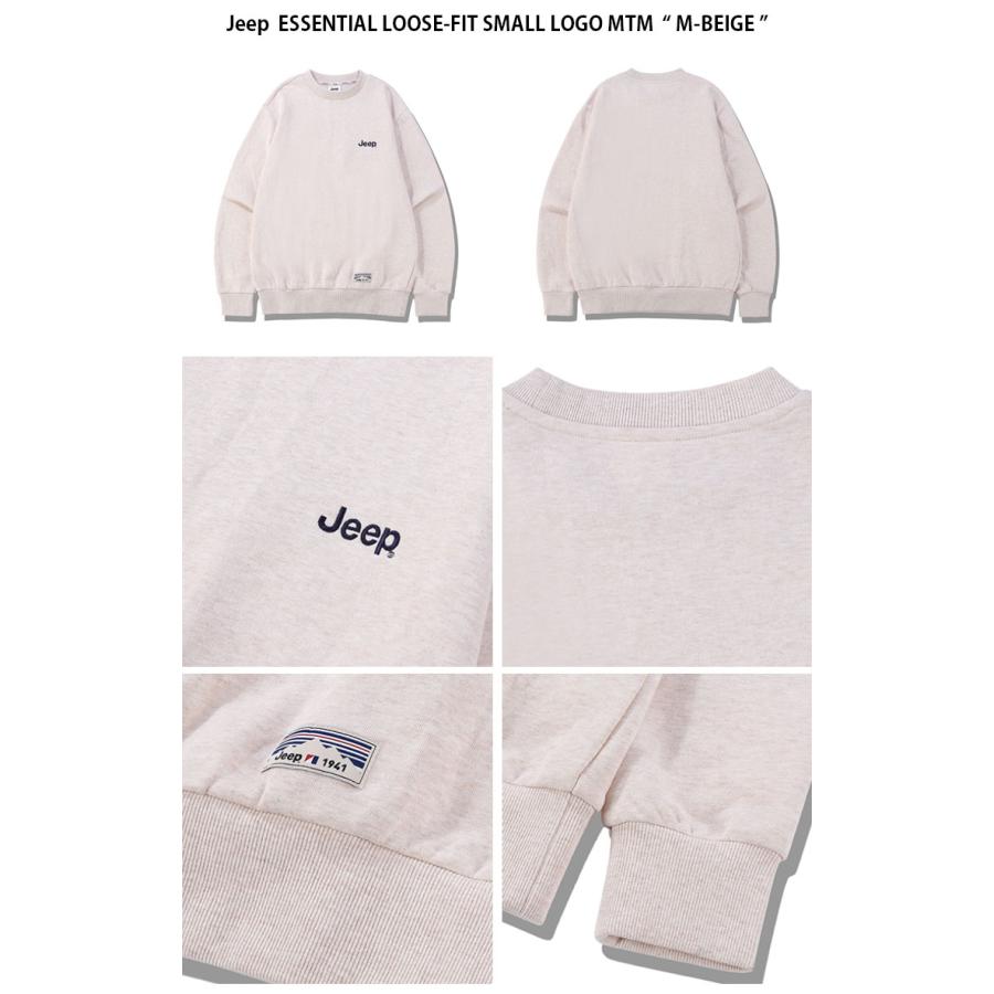 Jeep ジープ スウェット ESSENTIAL LOOSE FIT SMALL LOGO MTM ルーズフィット スモールロゴ マンツーマン 長袖 トレーナー メンズ レディース JQ5TSU802_10