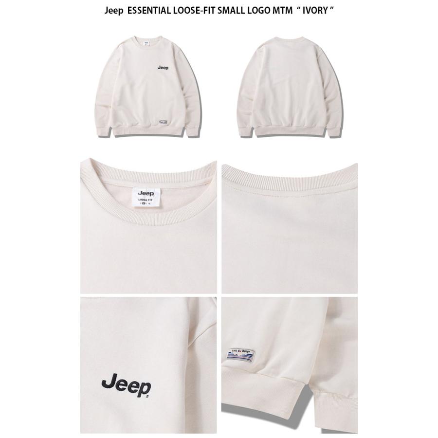 Jeep ジープ スウェット ESSENTIAL LOOSE FIT SMALL LOGO MTM ルーズフィット スモールロゴ マンツーマン 長袖 トレーナー メンズ レディース JQ5TSU802_13