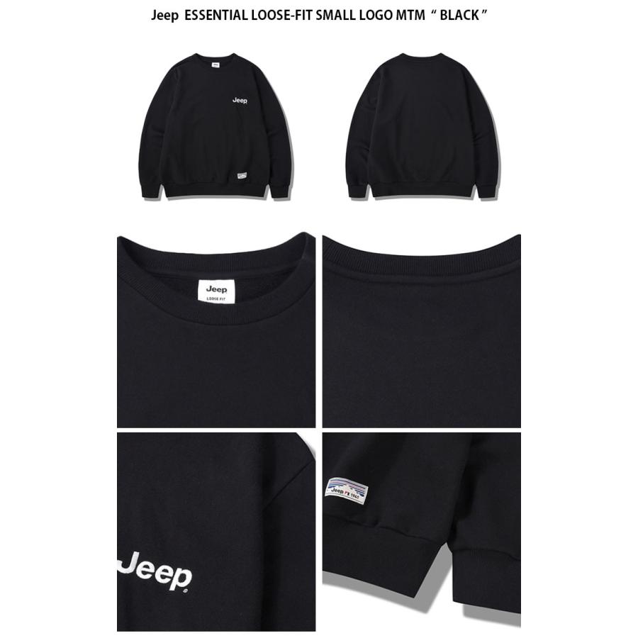 Jeep ジープ スウェット ESSENTIAL LOOSE FIT SMALL LOGO MTM ルーズフィット スモールロゴ マンツーマン 長袖 トレーナー メンズ レディース JQ5TSU802_14