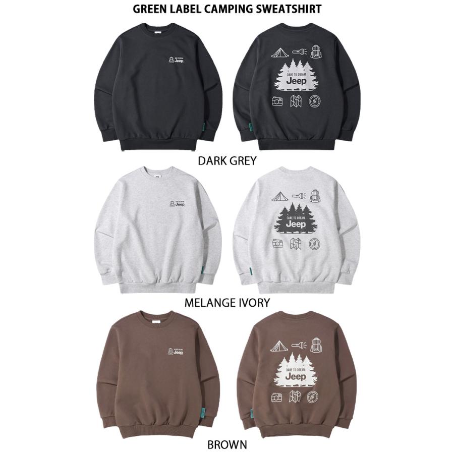 Jeep ジープ キッズ スウェット GREEN LABEL CAMPING SWEATSHIRT グリーンラベル キャンピング スウェットシャツ トレーナー 長袖 プルオーバー 子供 KQ5TSU891の画像