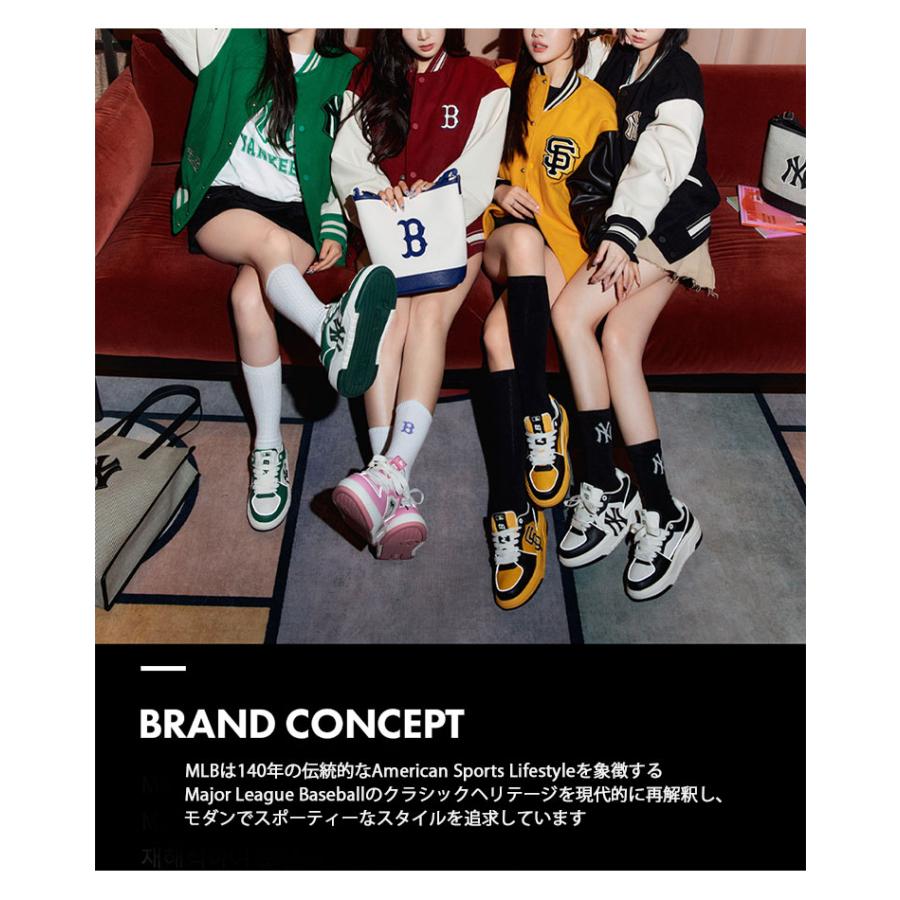 MLB スニーカー BIGBALL CHUNKY A NYY ネオンカラー 厚底スニーカー ニューヨークヤンキース NEON BLACK 厚底シューズ ダッドシューズ 韓国 3ASHBCN3N-50BKS