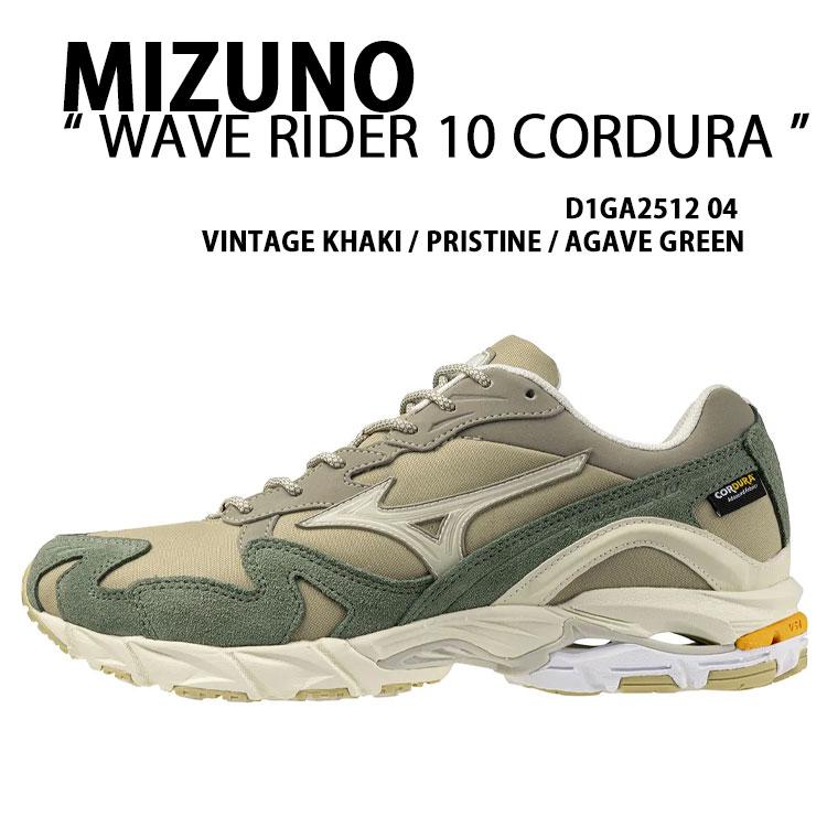 白、ベージュ、カーキ系 MIZUNO（ミズノ） メンズ スニーカー WAVE RIDER 10 CORDURA シューズ