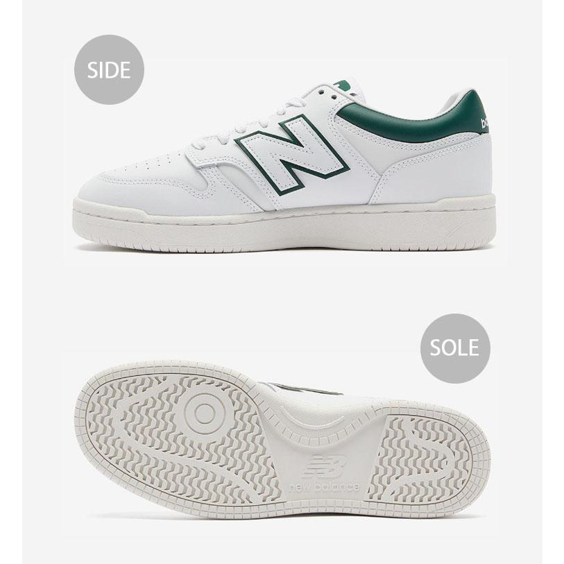 New Balance ニューバランス スニーカー BB480LGT WHITE GREEN NewBalanceBB480 ニューバランスBB480 シューズ レザー 本革 ホワイト グリーン