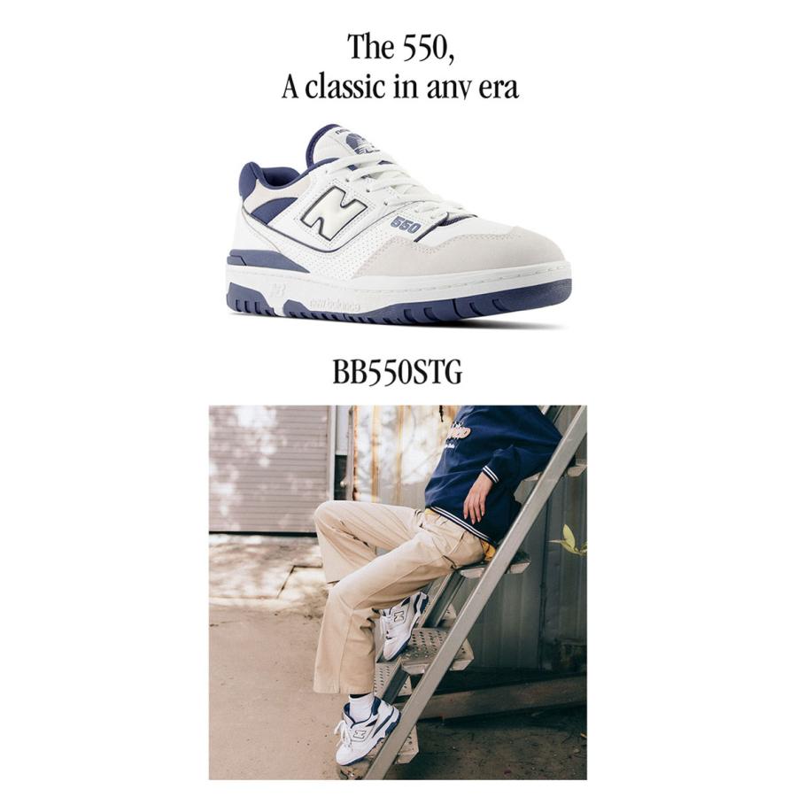 New Balance（ニューバランス） スニーカー BB550STG WHITE BLUE