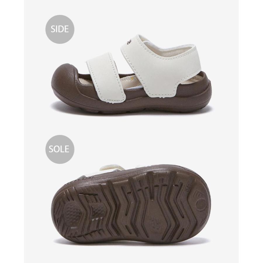 New Balance（ニューバランス） キッズ サンダル K8809I6I IVORY BROWN