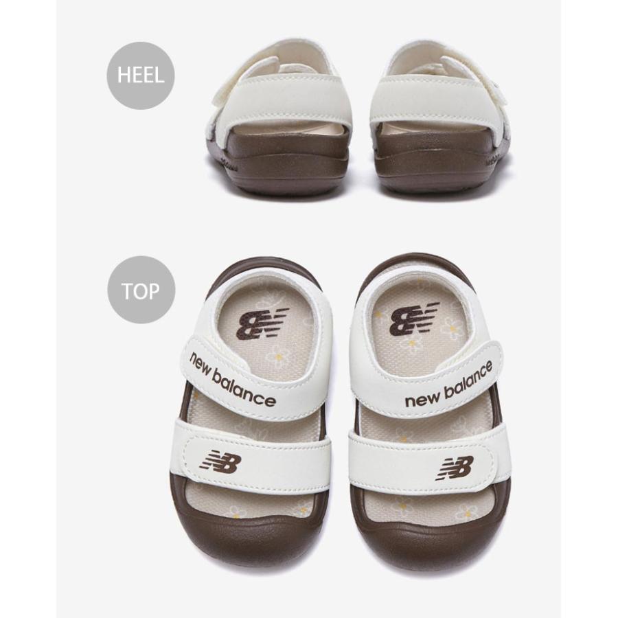 New Balance（ニューバランス） キッズ サンダル K8809I6I IVORY BROWN